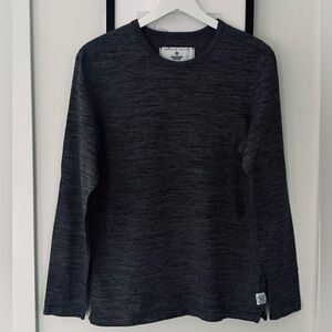Men's Reigning Champ Heathered grey long sleeve cotton sweatshirt size small